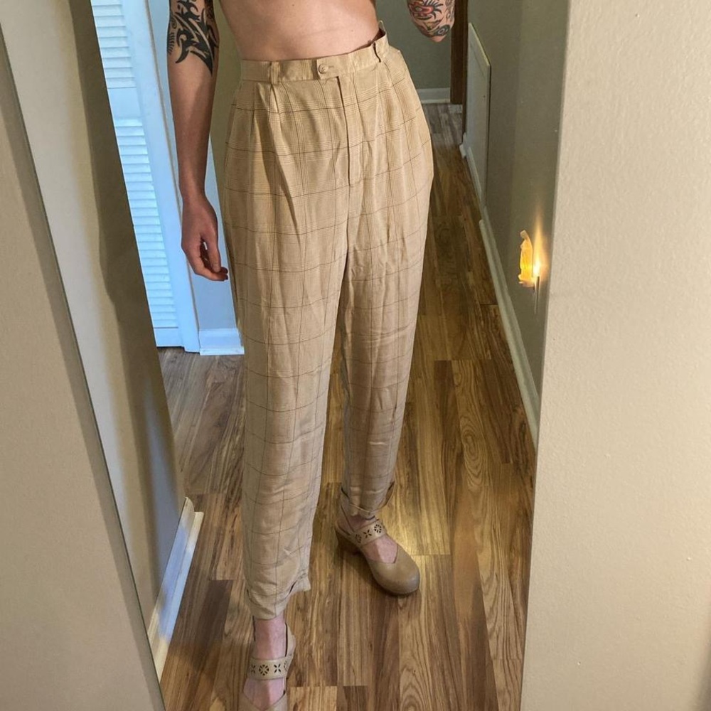 Vintage silk trousers